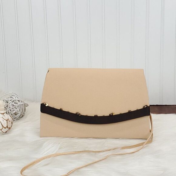 Vintage Handbags - Vintage Midnight Velvet Polyester Crossbody Bag
